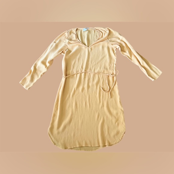 H&M Mustard Yellow Wrap Dress, long sleeve - Picture 1 of 8